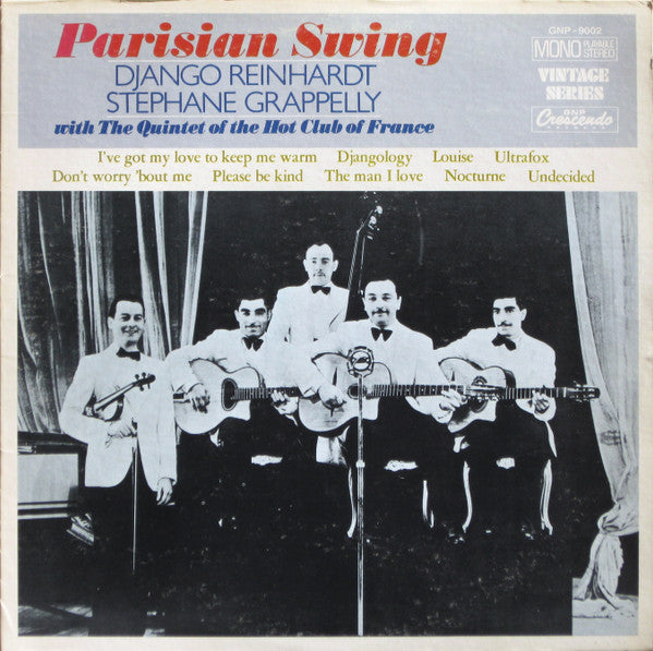 Django Reinhardt / Stephane Grappelly* With The Quintet Of The Hot Club Of France* – Parisian Swing (Vinyle usagé / Used LP)