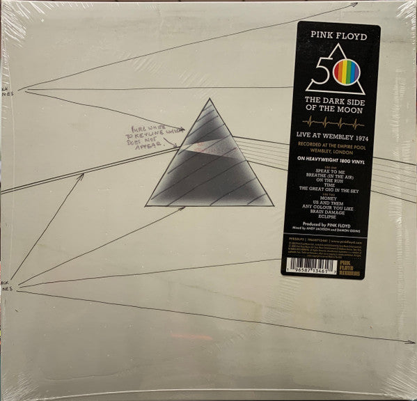 Pink Floyd – The Dark Side Of The Moon (Live At Wembley 1974) (Vinyle neuf/New LP)