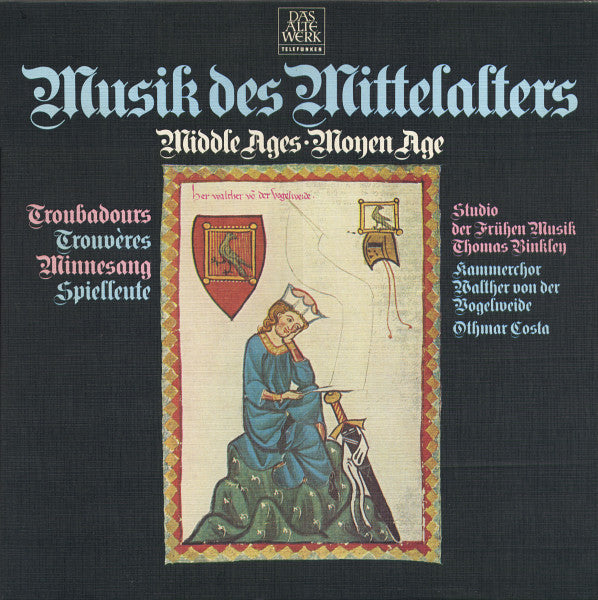 Thomas Binkley, Othmar Costa, Studio Der Frühen Musik, Kammerchor Walther Von Der Vogelweide – Musik Des Mittelalters (boxset 4 LPs) (Vinyle usagé / Used LP)