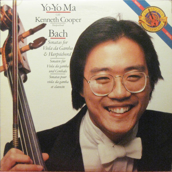Bach* / Yo-Yo Ma, Kenneth Cooper – Sonatas For Viola Da Gamba & Harpsichord (Vinyle usagé / Used LP)