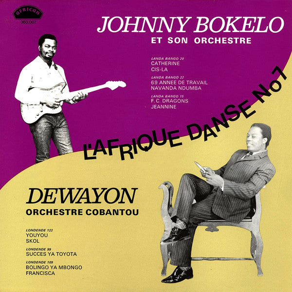 Johnny Bokelo Et Son Orchestre / Dewayon & Orchestre Cobantou – L'Afrique Danse No 7 (Vinyle usagé / Used LP)