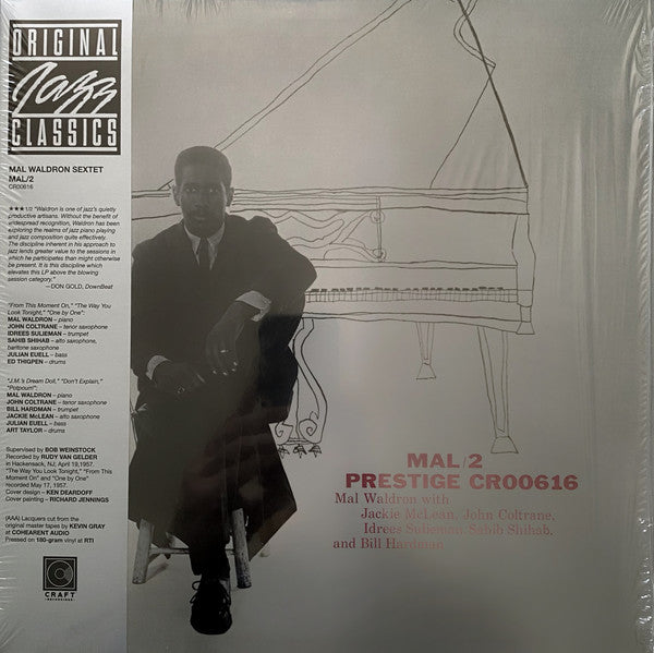 Mal Waldron With Jackie McLean, John Coltrane, Idrees Sulieman, Sahib Shihab And Bill Hardman – Mal/2 (OJC, Craft, 2023) (Vinyle neuf/New LP)