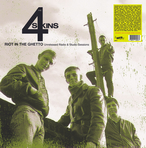 The 4 Skins* – Riot In The Ghetto: Unreleased Radio & Studio Sessions (Vinyle neuf/New LP)