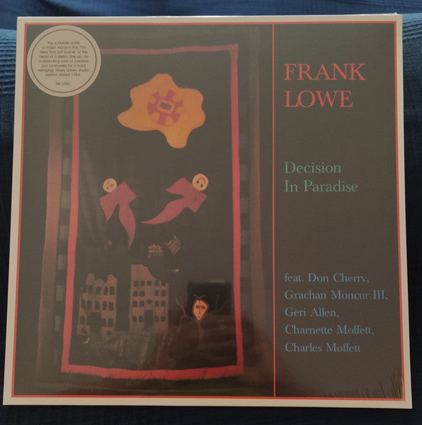 Frank Lowe – Decision In Paradise (Vinyle neuf/New LP)