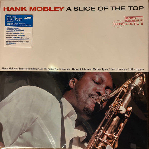 Hank Mobley – A Slice Of The Top (Blue Note - Tone Poet) (Vinyle neuf/New LP)