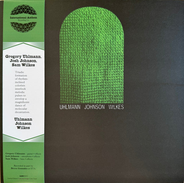 Gregory Uhlmann, Josh Johnson, Sam Wilkes – Uhlmann Johnson Wilkes (Vinyle neuf/New LP)