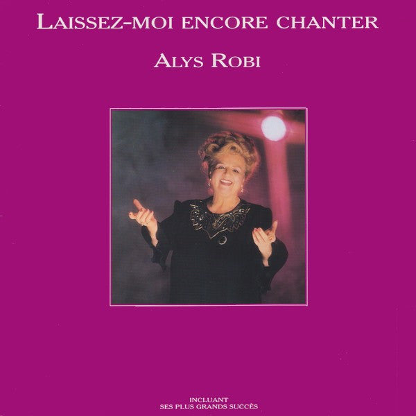 Alys Robi – Laissez-Moi Encore Chanter (Vinyle usagé / Used LP)