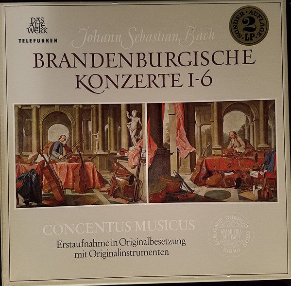 Johann Sebastian Bach – Concentus Musicus* – Brandenburgische Konzerte 1-6 (boxset 2 LPs) (Vinyle usagé / Used LP)
