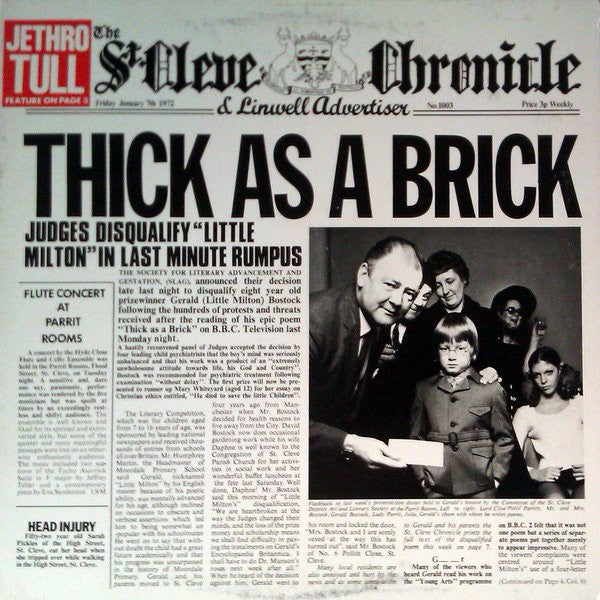 Jethro Tull – Thick As A Brick (Vinyle usagé / Used LP)