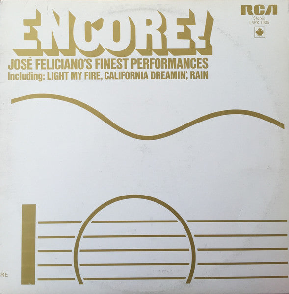 José Feliciano – Encore! José Feliciano's Finest Performances (Vinyle usagé / Used LP)