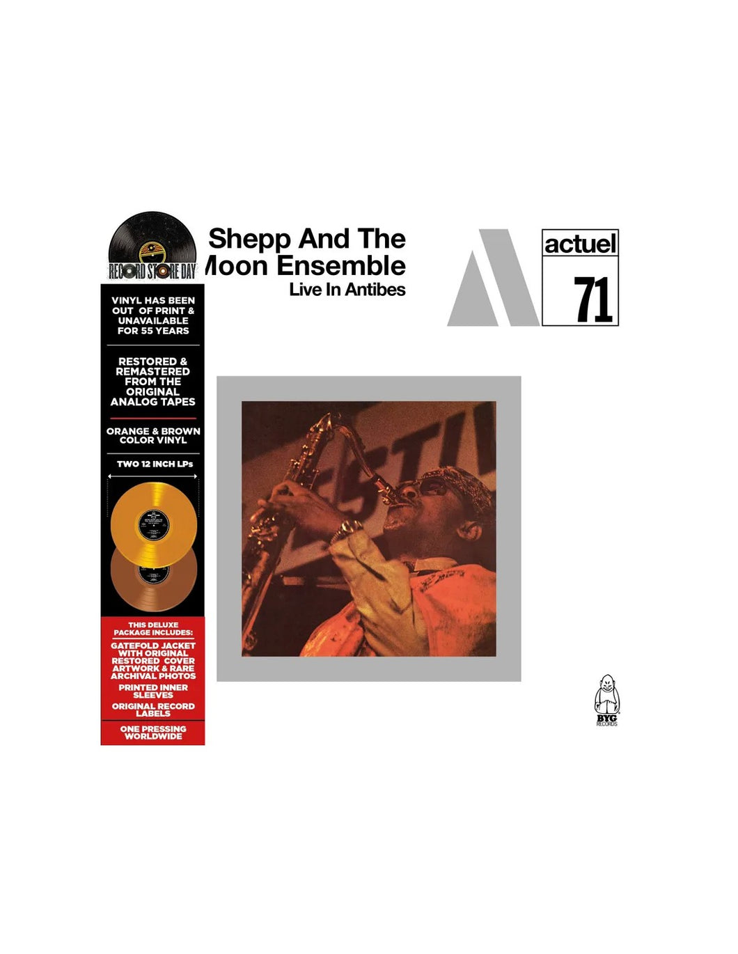 Archie Shepp & The Full Moon Ensemble - Live in Antibes (RSD2025) (Vinyle neuf/New LP)
