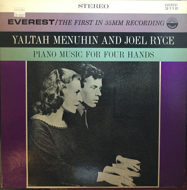 Yaltah Menuhin, Joel Ryce ‎– Piano Music For Four Hands  (Vinyle usagé / Used LP)