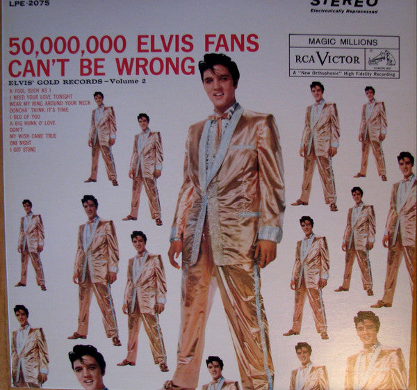 Elvis Presley ‎– 50,000,000 Elvis Fans Can't Be Wrong - Elvis' Gold Records - Volume 2 (Vinyle usagé / Used LP)