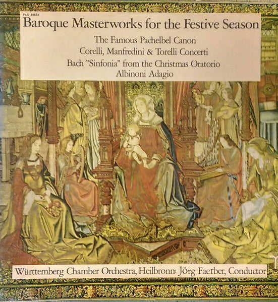 Württemberg Chamber Orchestra, Heilbronn, Jörg Faerber – Baroque Masterworks For The Festive Season (Vinyle usagé / Used LP)