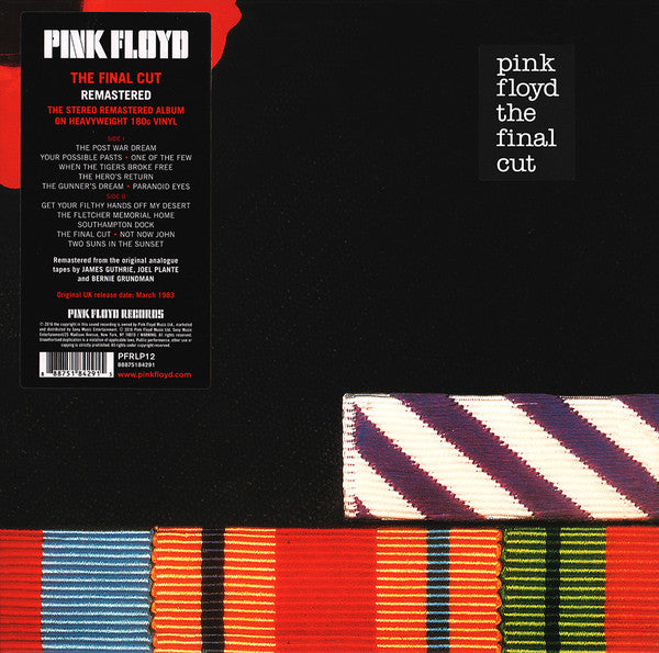 Pink Floyd ‎– The Final Cut (Vinyle neuf/New LP)